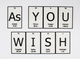 AsYOUWISH | Periodic Table of Elements Wall, Desk or Shelf Sign - £9.62 GBP