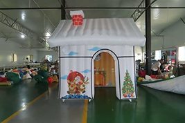 10FTx10FT Inflatable Santa House Christmas Xmas Holiday Celebration Party Decora - £774.35 GBP