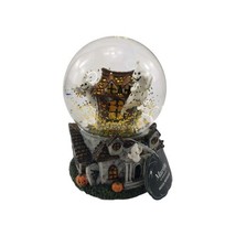 Martha Stewart Haunted House w Ghost and Pumpkin Musical Snow Water Globe - $37.81