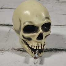 Acme Vtg 1999 Skull with Cigar Coughing Talking Refrigerator Magnet - $49.49