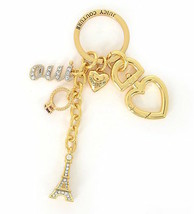 Juicy Couture Key Ring FOB Purse Charm Eiffel Tower Paris French Culture... - £35.50 GBP