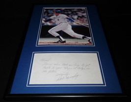 Dale Murphy Signed Framed Handwritten Letter &amp; Photo Display Braves - £71.20 GBP