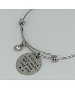 Stainless steel charm bracelet,Don&#39;t look back you&#39;re not going that way... - £15.72 GBP