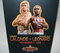 Sugar Ray Leonard VS Donny LaLonde 1988 Atlantic City ORIGINAL Boxing Program - £16.19 GBP