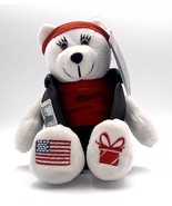 USPS 2004 Rosie Motorcycle Stamp Black Vest Bear Stuffed Animal Plush To... - £7.86 GBP
