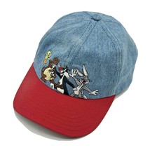 Vintage Looney Tunes Warner Bros Studio Store Youth Hat Cap Snapback Bugs Taz - £19.70 GBP