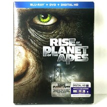 Rise of the Planet of the Apes (Blu-ray/DVD, 2011, Widescreen) Like New w/Slip!  - £4.68 GBP