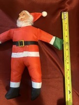 Vintage 12” Santa Claus Plush Plastic Face Without Tags - $13.37