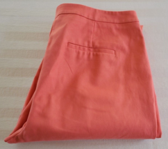 Calvin Klein Salmon PInk Pants Size 12 Cotton/Poly Straight Legs - £11.89 GBP