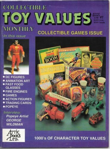 Collectible Toys &amp; Values Price Guide Magazine #7 Collectible Games 1992... - $3.50