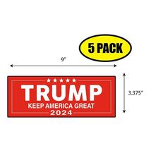 5 PACK 3.375"x9" TRUMP KAG 2024 Sticker Decal Humor Funny Gift TRUMP BS0161 - $6.53