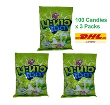 3 Packs Heartbeat Lime Soda Sherbet Sour Candy 100 Tablets 300g - $43.50
