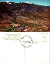 Colorado Springs Pikes Peak Broadmoor Hotel District Mountains Vintage Postcard - £7.35 GBP