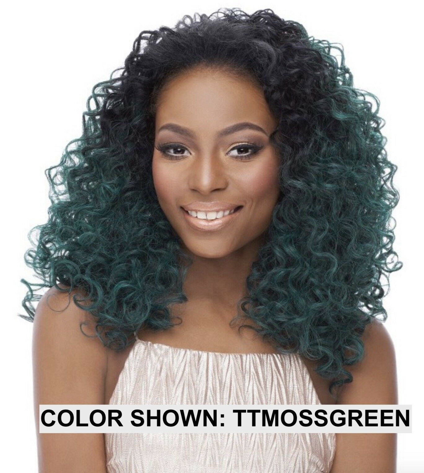IT&#39;S A WIG IT&#39;S A HALF WIG HW THUNDER MED TO LONG CURLY HALF WIG IRON FR... - $18.99