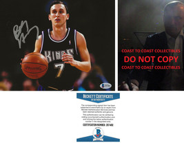 Bobby Hurley signed Sacramento Kings basketball 8x10 photo proof Beckett... - $108.89