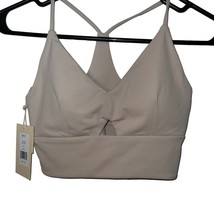 ENAVANT HARPER RACERBACK SEAMLESS BRA ACTIVEWEAR TOP BEIGE WOMEN SIZE SM... - $15.15
