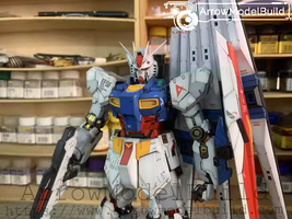 ArrowModelBuild Nu Gundam (RX782 Painting) Built &amp; Painted MG 1/100 Mode... - £822.81 GBP