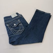 L.A. Idol USA Women's Blue Cotton Blend Denim Cropped Jeans Size 11 (30×21) image 2