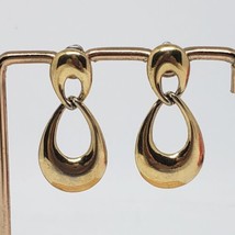 Vintage Trifari Gold Tone Pierced Earrings - £13.50 GBP