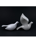 2 Home Interiors Dove Figurines Porcelain 6” Long #14057-07 Vintage China - £15.97 GBP
