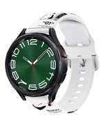 Nike White 22mm Silicone Band For Samsung Galaxy Watch 3 45-46mm and Wat... - $21.49