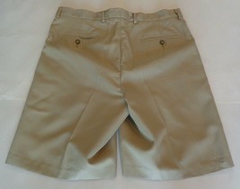Daniel Cremieux Signature Collection Size 34 Waist Khaki New Mens Pleated Shorts - £62.57 GBP