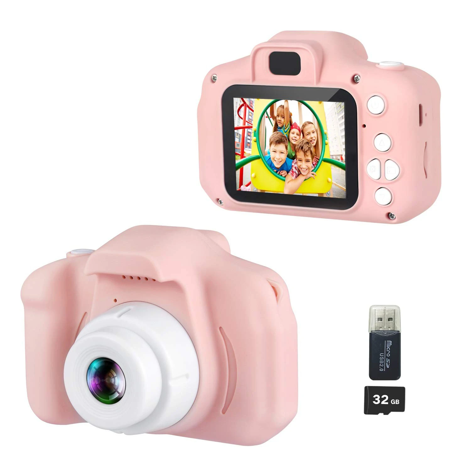 1080p Digital Camera for Kids with 2.0” Color Display Screen &amp; Micro-SD Card - £31.48 GBP