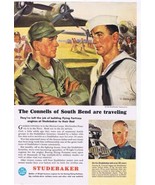 Studebaker Car Print Ad Connells Of South Bend Great Northern Railway 1940s - $6.92