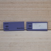 Lot of (2) Sony 32 MB Memory Stick Memory Card for Cybershot Camera *GOO... - $21.73