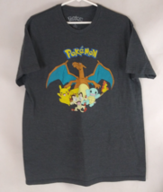 2017 Pokemon Men&#39;s Gray Graphic Pokemon T-Shirt Size Large - $9.89