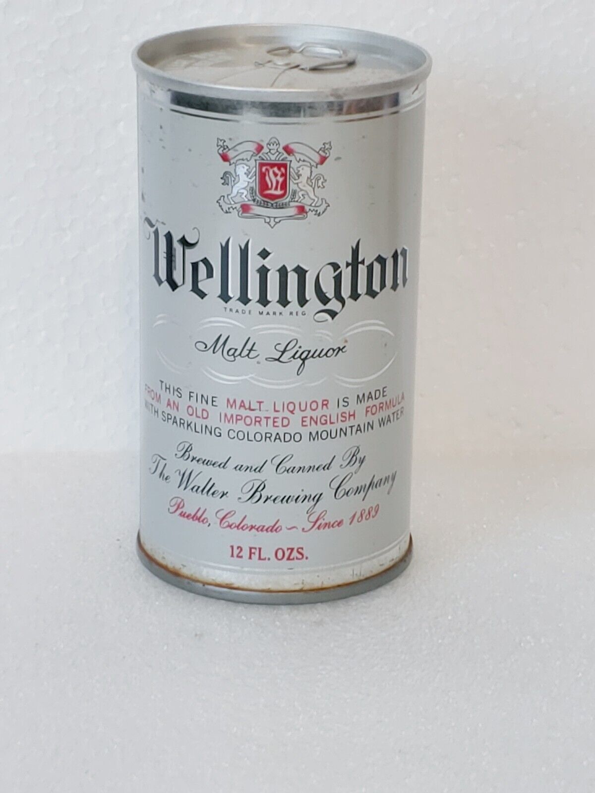 Primary image for Vintage Wellington Malt Liquor Walter Pueblo Colorado Wide Seam Steel Beer Can