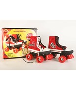Disney WildCats Disco Red &amp; White Vintage Quad Skates Wheels Size J13 Ag... - £28.93 GBP