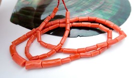 Beautiful All New Aaaaa Italian Mediterran EAN Tangerine Coral Bead Strand - £113.94 GBP