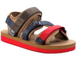 Sun Stone Men&#39;s Lormier Red Blue Tan Flip Flop Sandals Rubber Size US 11... - $60.39
