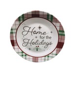 Red/Green Plaid Holiday Salad Plate:8in. Royal Norfolk-Home For The Holi... - $21.56 CAD