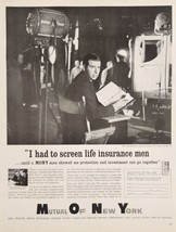1961 Print Ad MONY Mutual of New York Life Insurance Star Trek Gene Roddenberry - £16.15 GBP