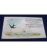 Malt Bitters Victorian brochure patent medicine Boston patent medicine birds - $16.00