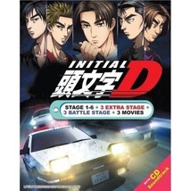 Dvd Anime Initial D Complete Stage 1-6 +3 Film +3 Extra Stage +3 Battle +Cd Ost - £28.14 GBP