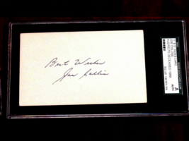 JOE COLLINS 6X WSC NEW YORK YANKEE 1ST BASEMAN SIGNED AUTO VINTAGE INDEX... - $69.29