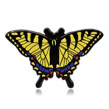 Eastern Tiger Swallowtail Butterfly Hard Enamel Pin - £7.82 GBP