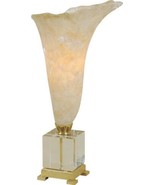 Table Lamp MAITLAND-SMITH SPARKLE White Oyster Shell Brass Accents Glass... - £1,736.43 GBP