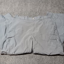 Columbia Pants Men XL Convertible Shorts Hiking Outdoor Titanium Gray Nylon - £18.04 GBP
