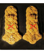 British FIELD MARSHALL GOLD ON GOLD Epaulettes Shoulder Boards Mylar - C... - $163.35