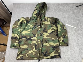 US Army Parka Cold Weather Camouflage Jacket Mens XL Hooded Woodland Cam... - $64.34