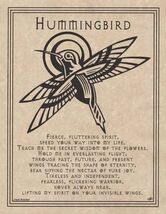 Hummingbird Prayer poster - $22.83 MXN