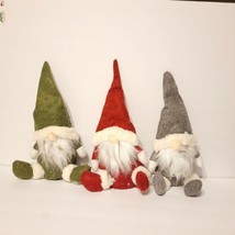 Leippet Christmas Gnomes Pack of 3 Red Green Grey White NIP - £17.30 GBP