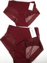 WOWENY 2-Pack Womens Underwear Tummy Control Underwear, LARGE, Burgundy ... - £22.92 GBP