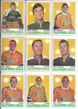 Lot Of 10 1969- Topps California Golden Seals Player Cards - £15.54 GBP