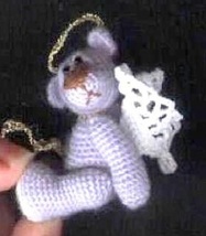 BLUE ANGEL Miniature Crochet Bear Pattern by Edith Molina-Amigurumi PDF ... - $6.99