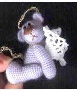 BLUE ANGEL Miniature Crochet Bear Pattern by Edith Molina-Amigurumi PDF ... - £5.49 GBP